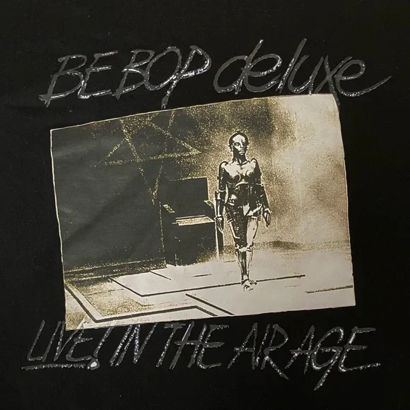 Bill Nelson’s Be Bop deluxe LiVE IN THE AIR AGE Tshirt Men’s Sz 3XL LP Art NEW - Picture 2 of 4